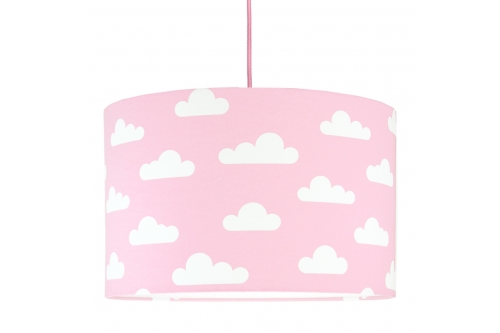 Lampa sufitowa chmurki na różowym