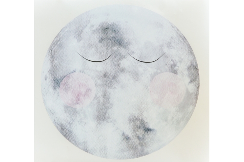 Naklejka Księżyc uśmiech/ Naklejka Moon smile